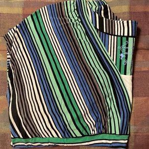 stripped maternity top